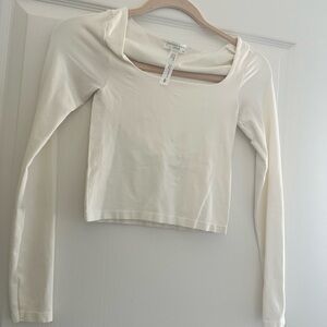 Altar'd State Cream Long Sleeve Top